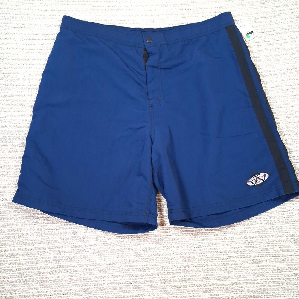 VTG Island Style Designs Hawaii Mens Swim Trunks Board Shorts NWT Size 38 Blue